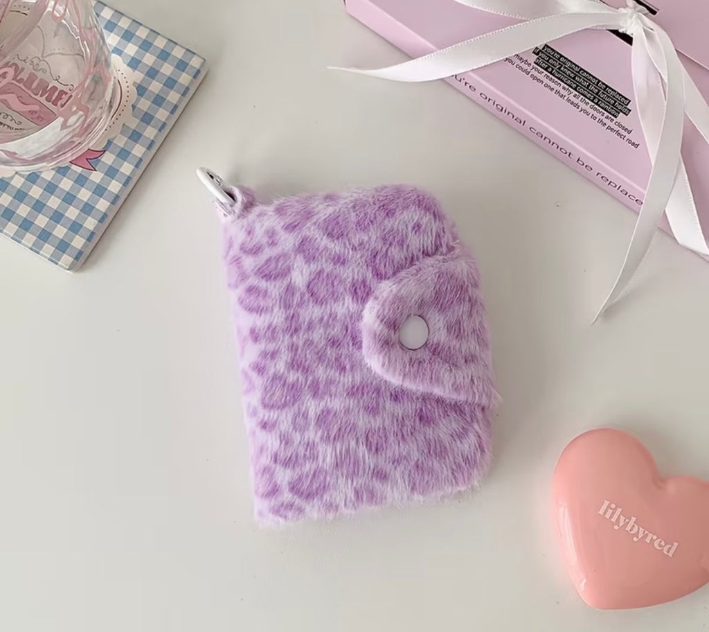 Coin purse - purple plush