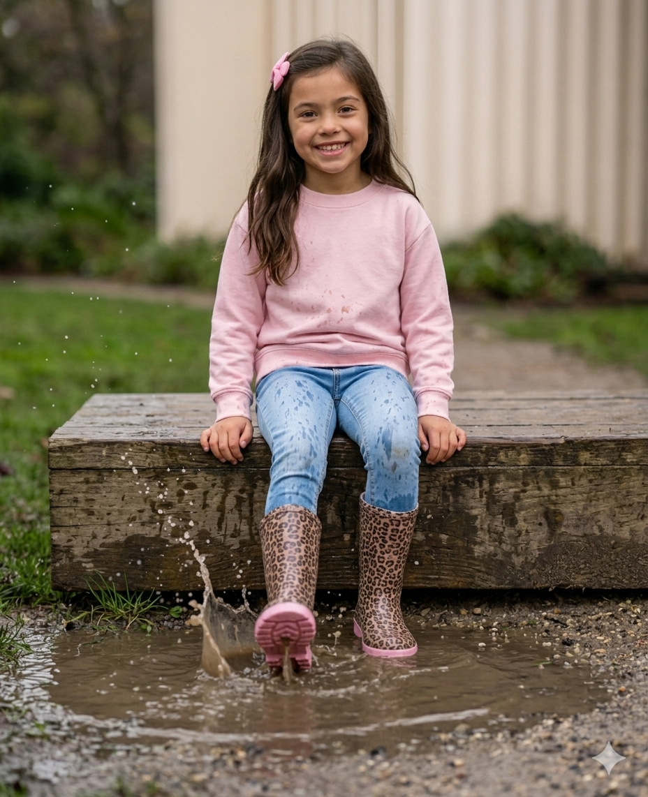 Kids rain boots - pink