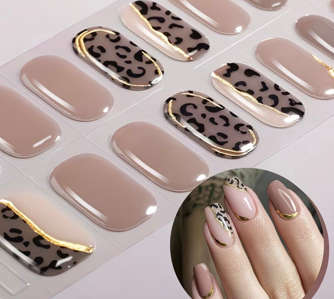 Gel nail strips  (partially cured)