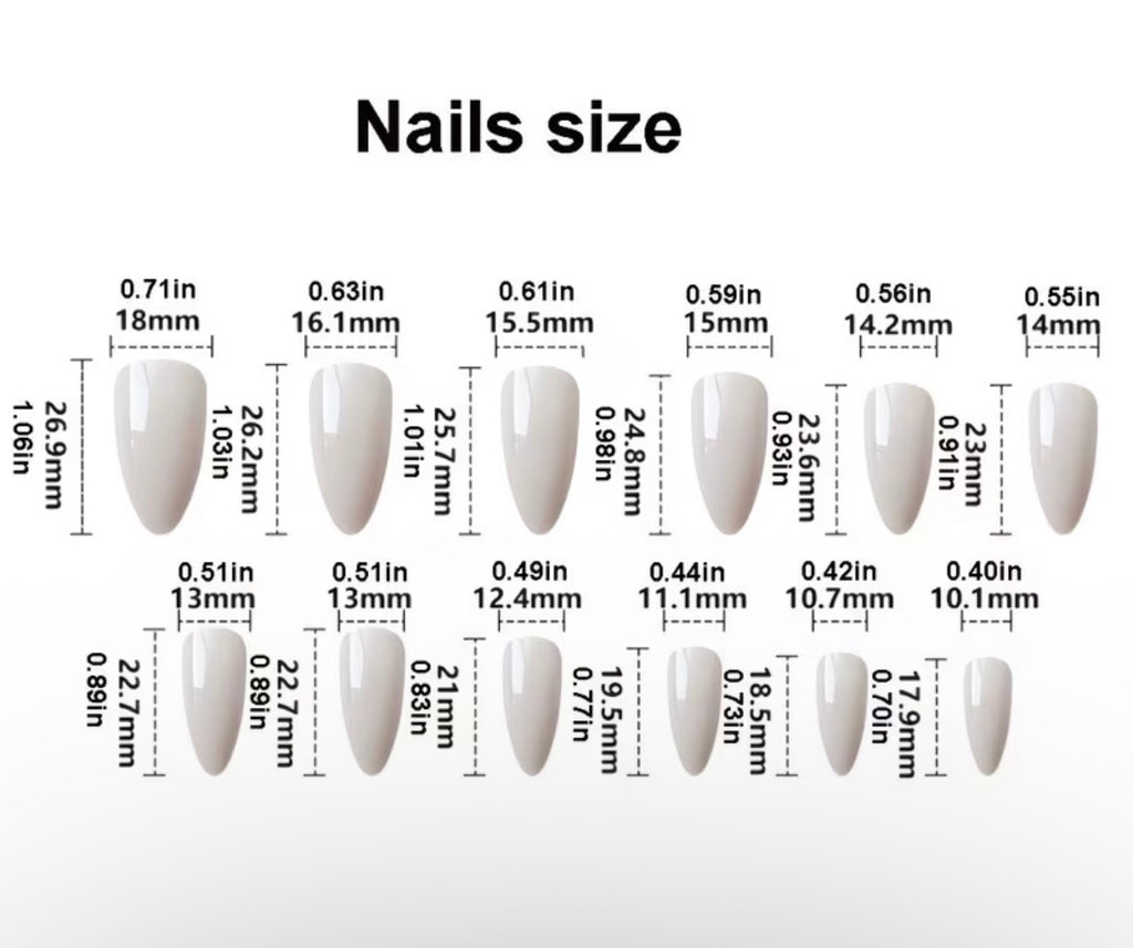 Almond shaped press-on mint green nails