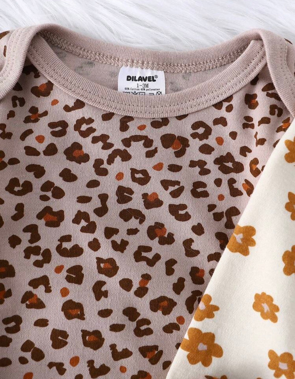 3pc baby bodysuit - earthy