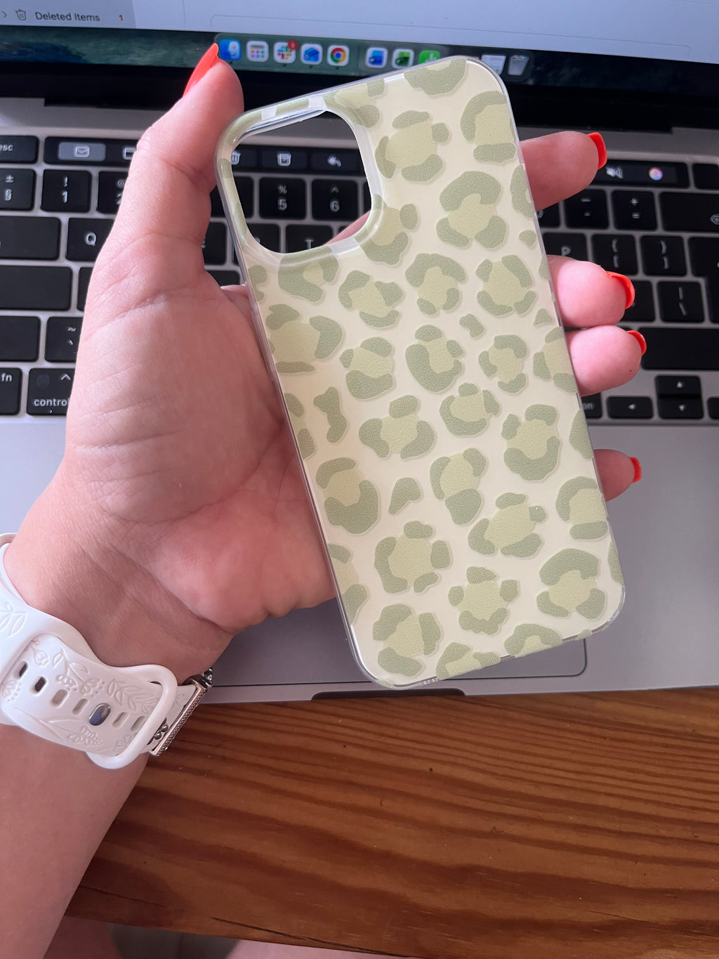 Light green phone cover