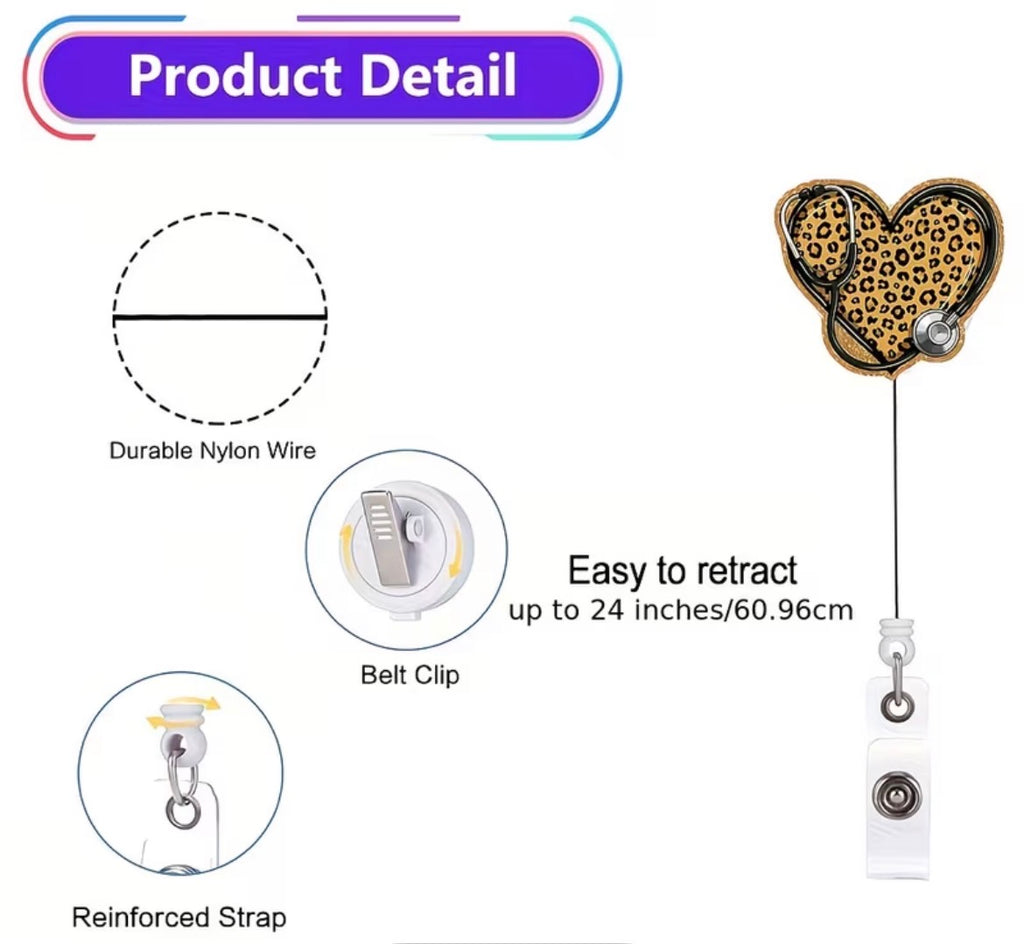 Retractable badge/tag holder