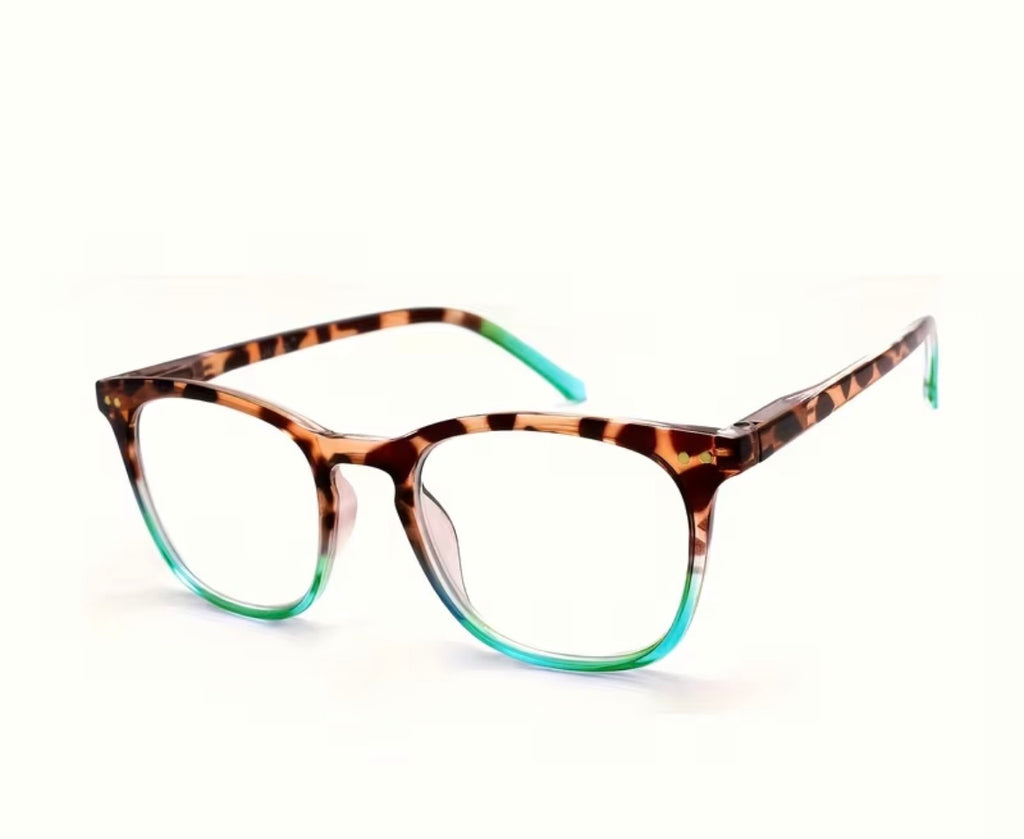 Reading Glasses square turquoise