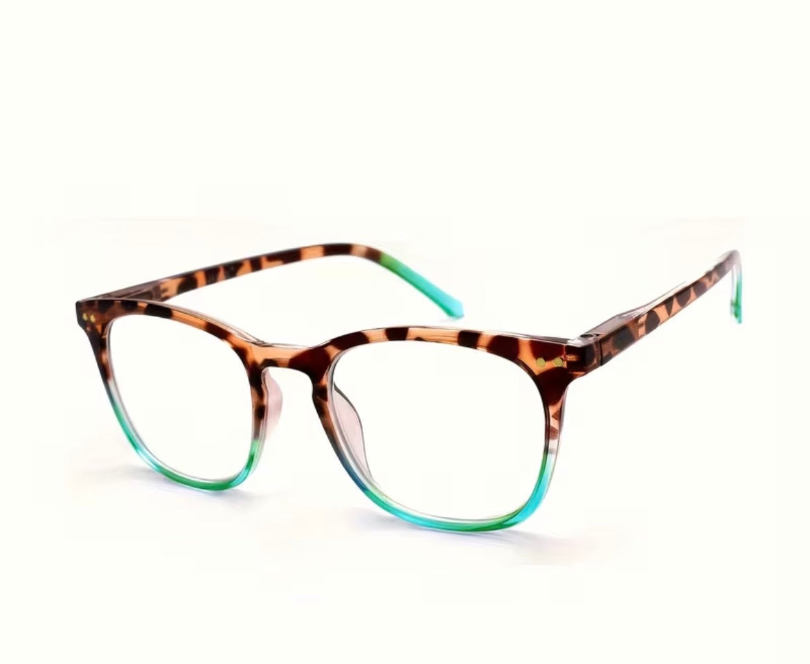 Reading Glasses square turquoise