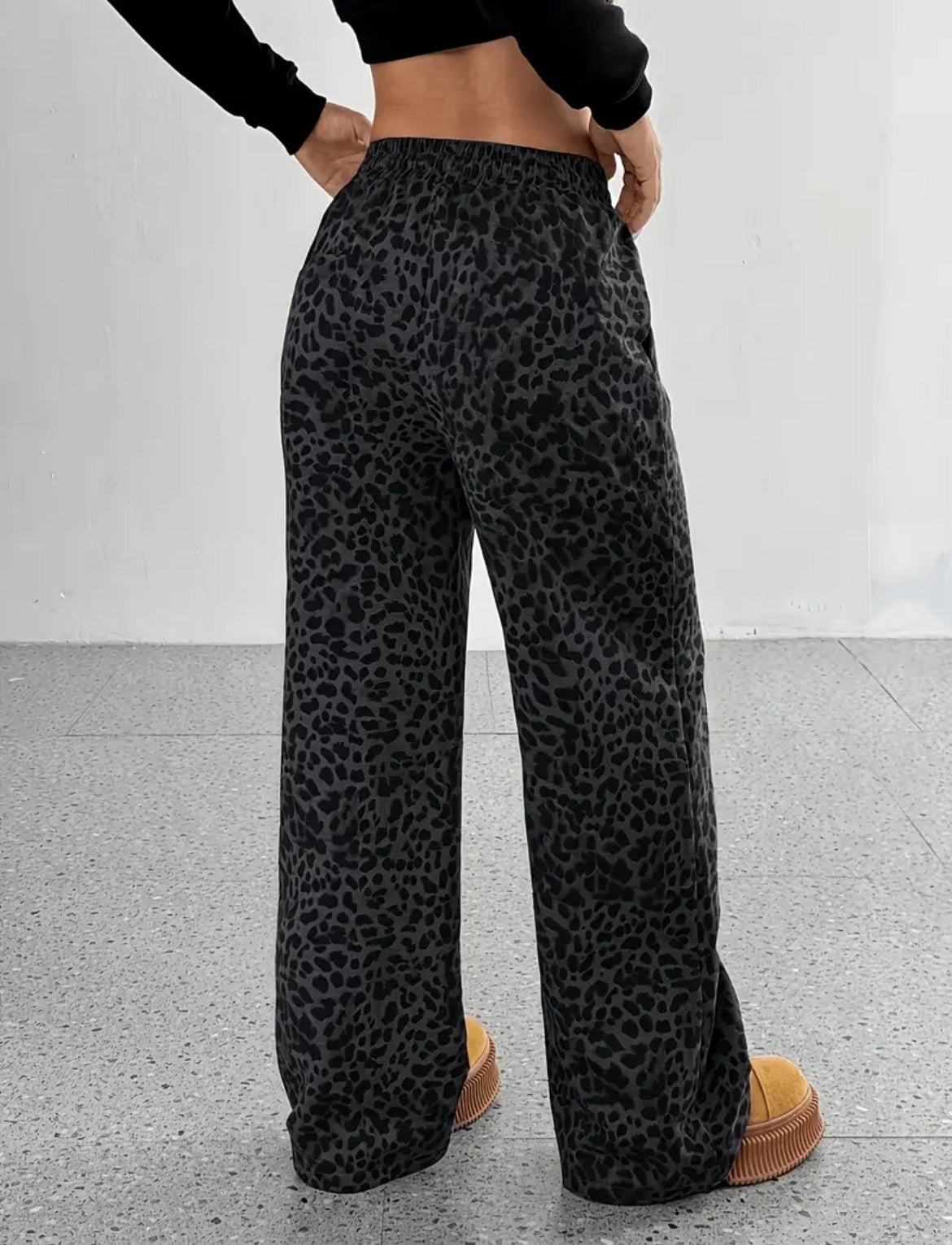 Wide leg ladies pants - plain
