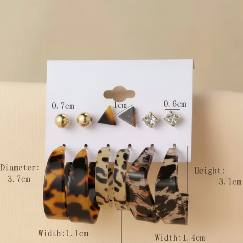 Earrings - Leopard print variation