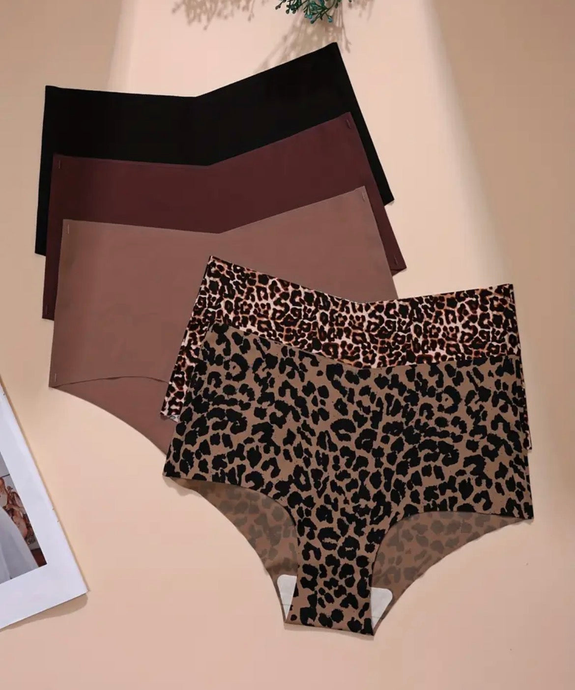 5-piece panties - seamless multicolour