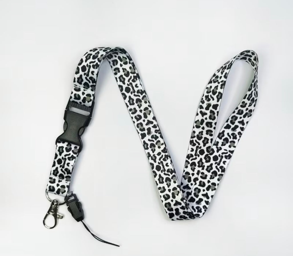 Lanyard- 20mm black and white