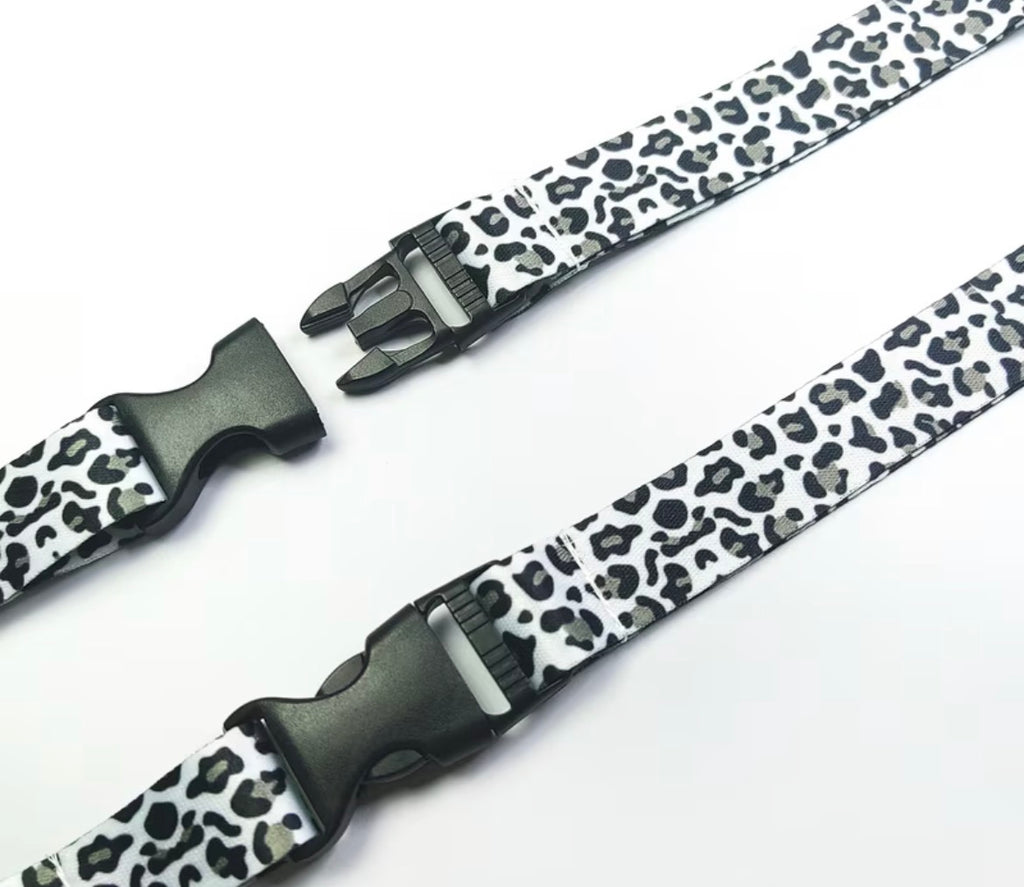 Lanyard- 20mm black and white