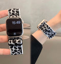 Apple Watch strap (Stretch) - Black/Rose buckle