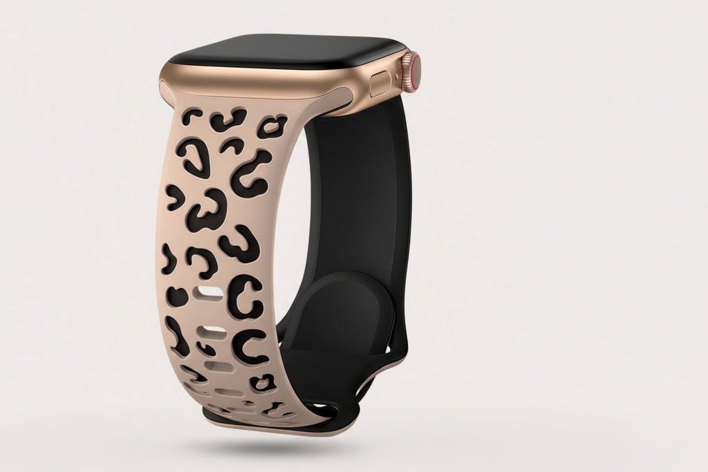 Leopard bands (Apple) - engraved 2 tone