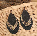 Dangle earrings (brown or black)