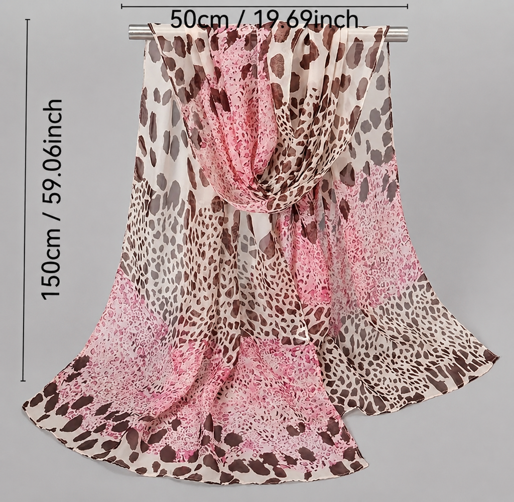 Lightweight pink scarf