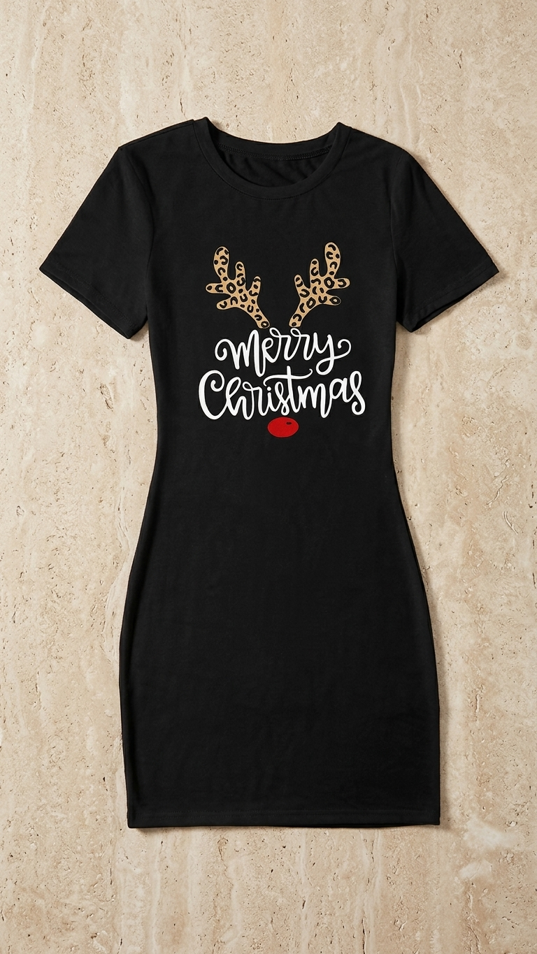 T-shirt reindeer dress
