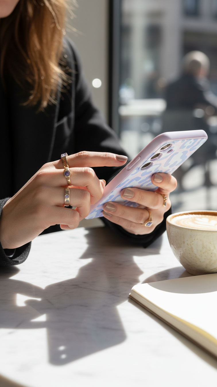 Purple mix phone case