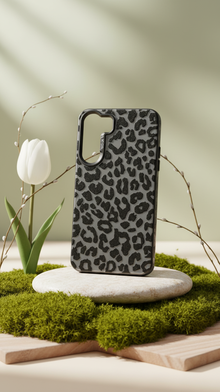 Phone case - black and grey