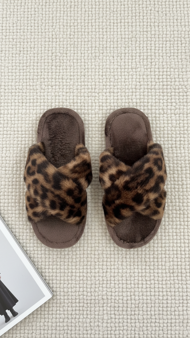 Cross open toed slippers