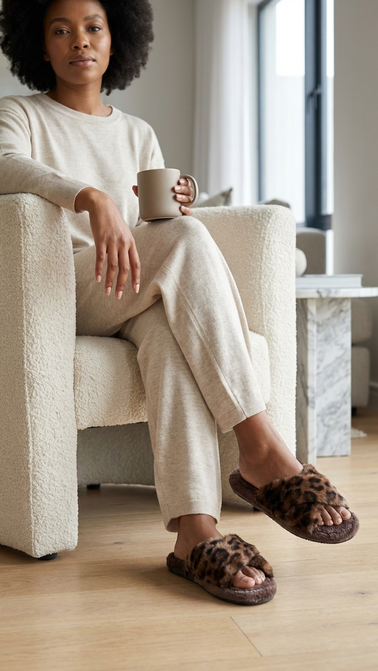 Cross open toed slippers