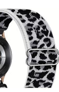 Watch strap - Samsung Galaxy Compatible (white/tan) stretch nylon