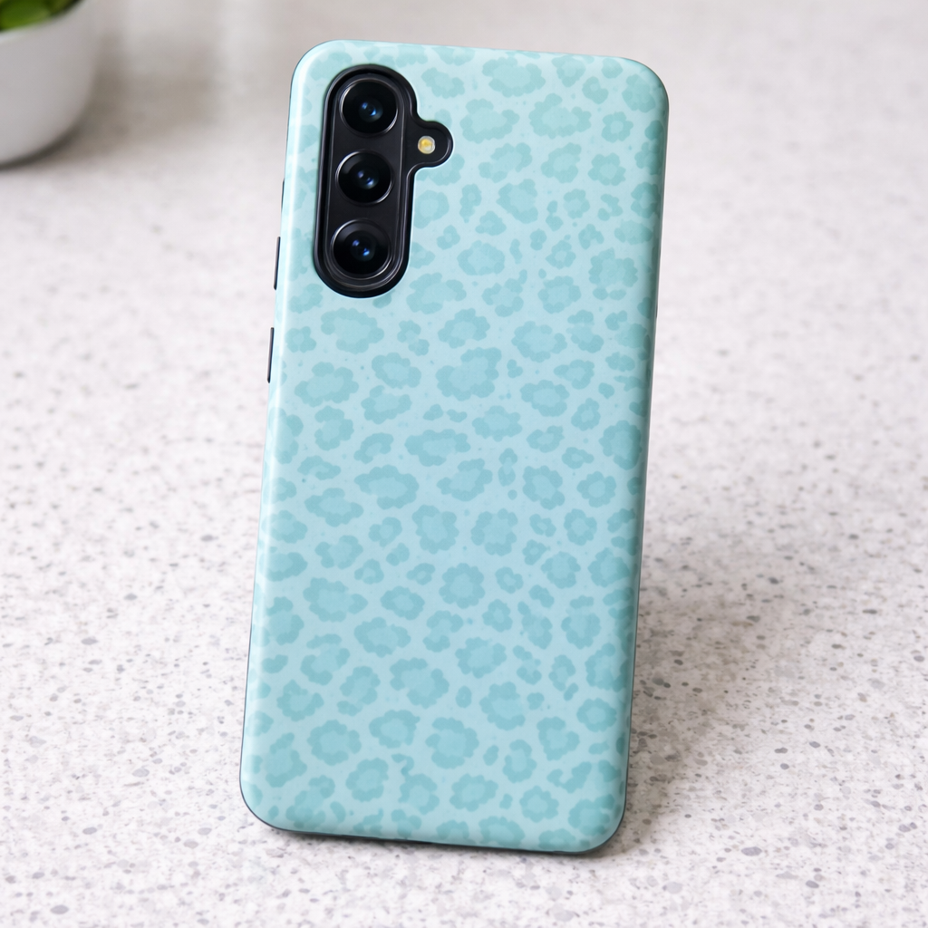 Phone case - mint green - Samsung (gloss finish)