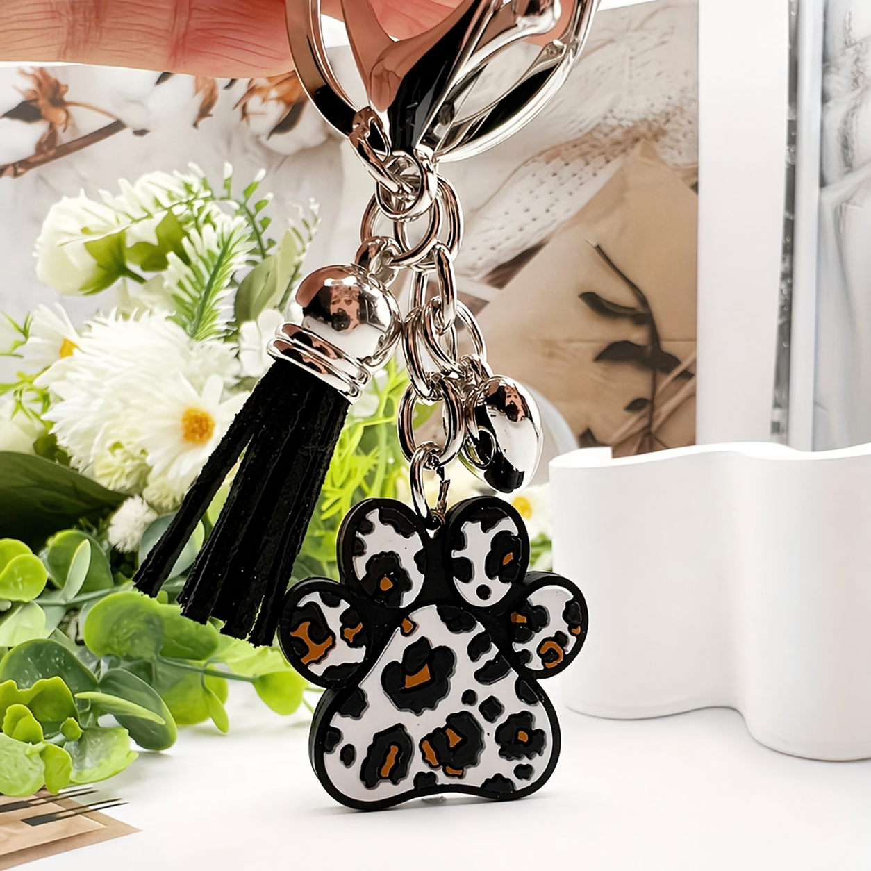Paw Silicone Keychain