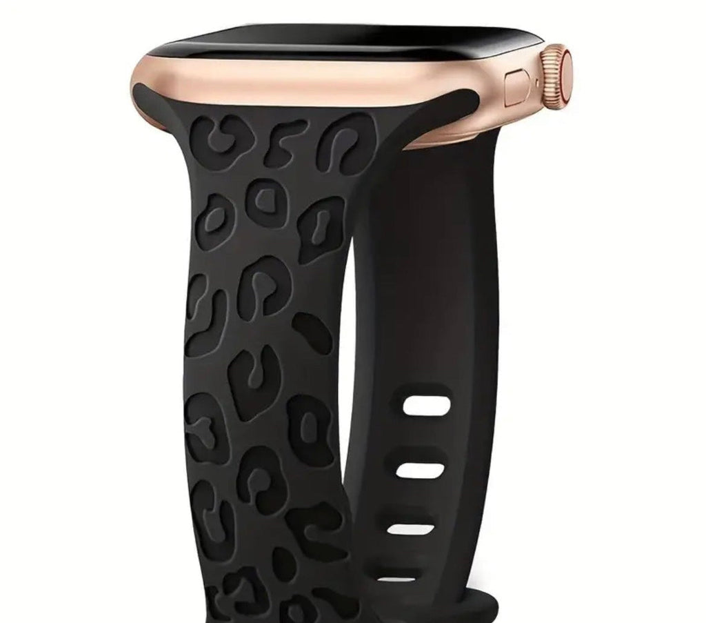 Silicone Sport Thin Band for Apple Watch (Black/Grey)