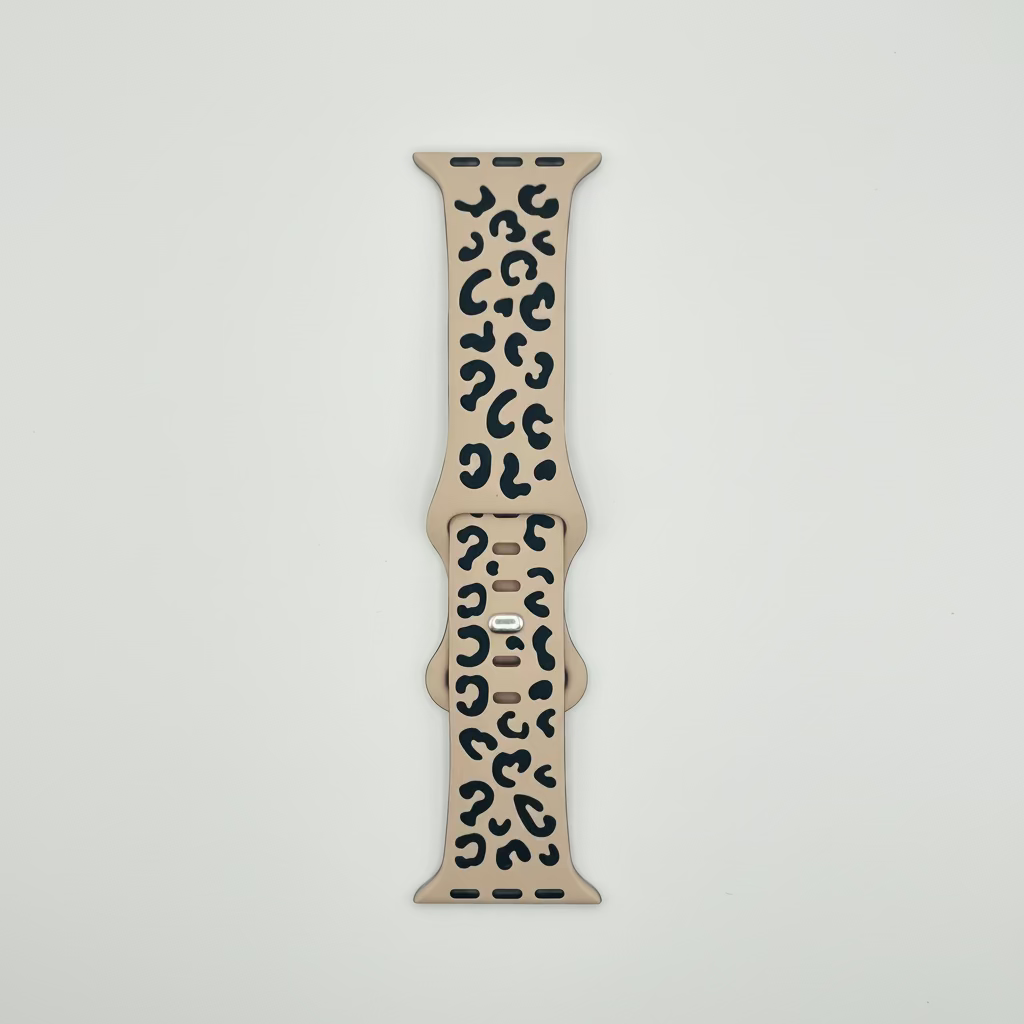 Leopard bands - engraved 2 tone