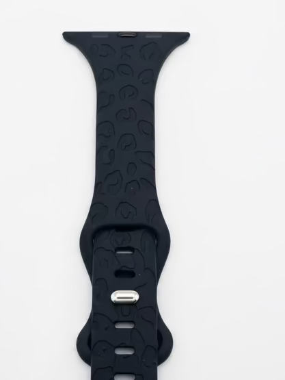 Silicone Sport Thin Band for Apple Watch (Black/Grey)