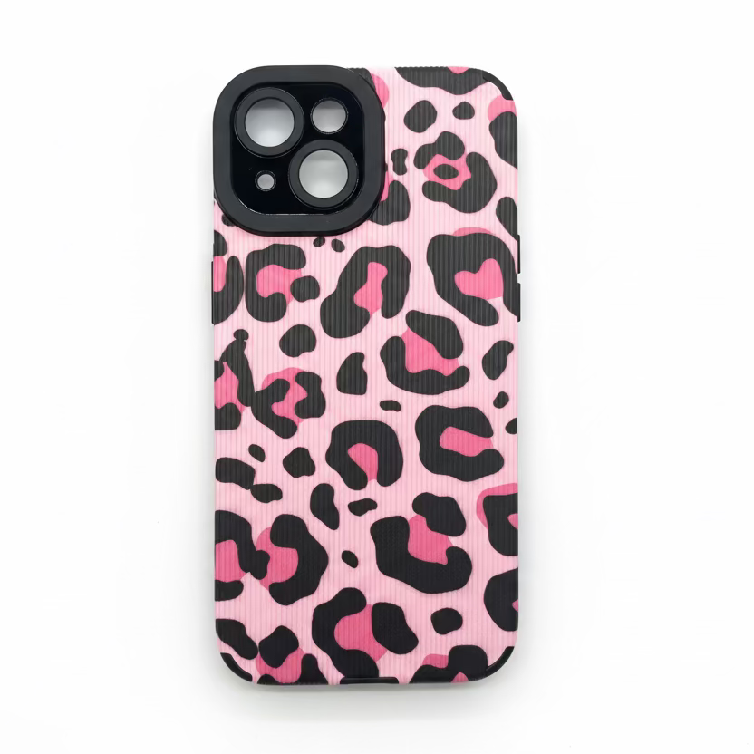 Phone Case - pink and black