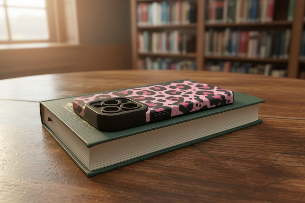 Phone Case - pink and black