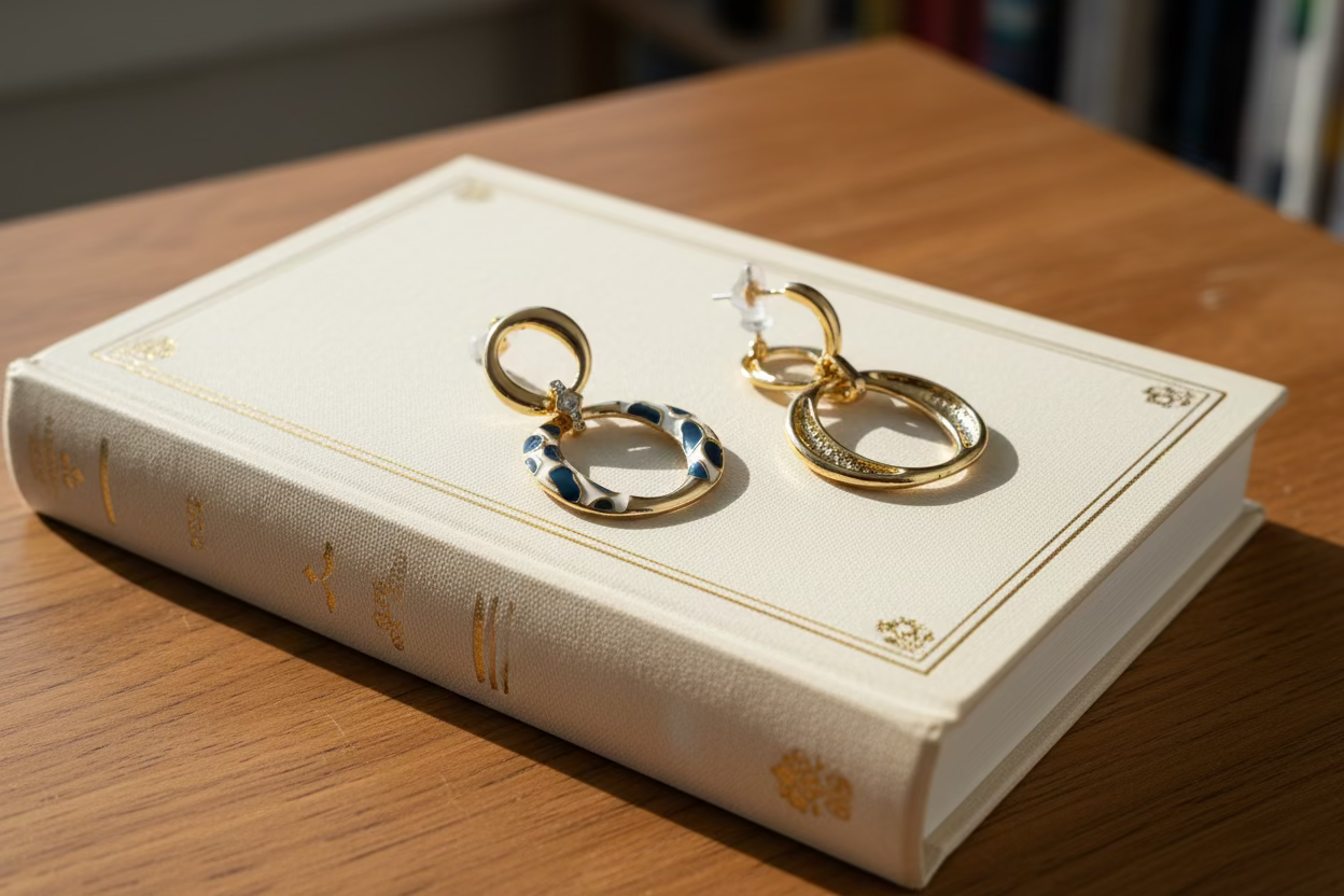 Fashionable Retro Leopard Drip Glaze Earrings