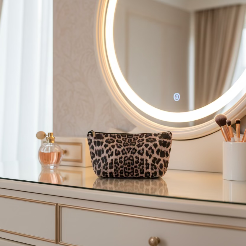 Makeup Bag - small brown