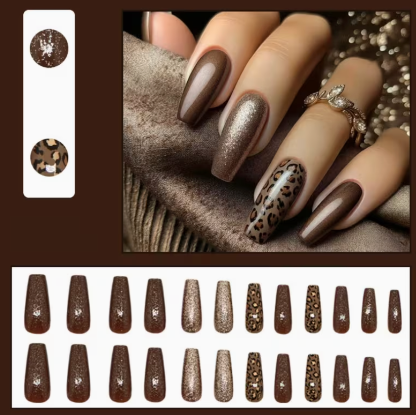 Ballet-Shaped Press-On Nails