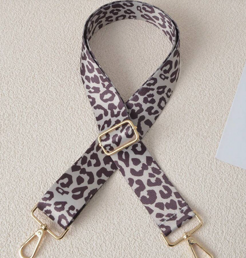 Adjustable Leopard Print Bag Shoulder Strap