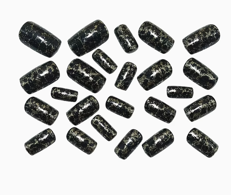 Press on nails - Black & Gold