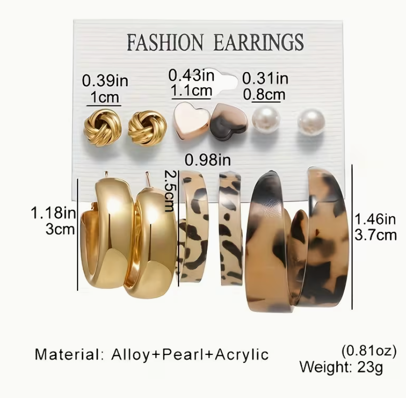 Earrings - Leopard print variation (2)