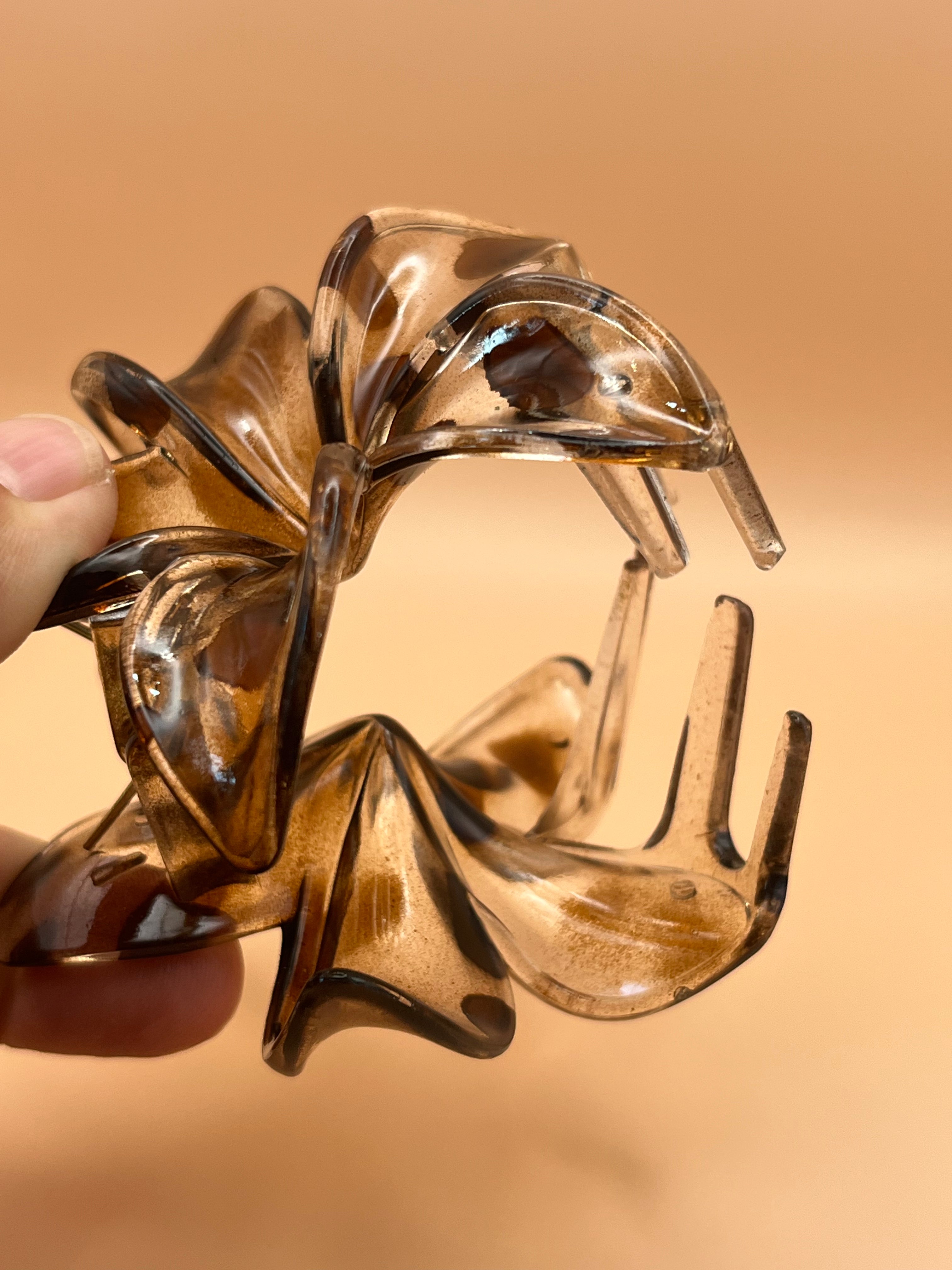 leopard print hair clip