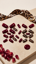 Burgundy Leopard Nails